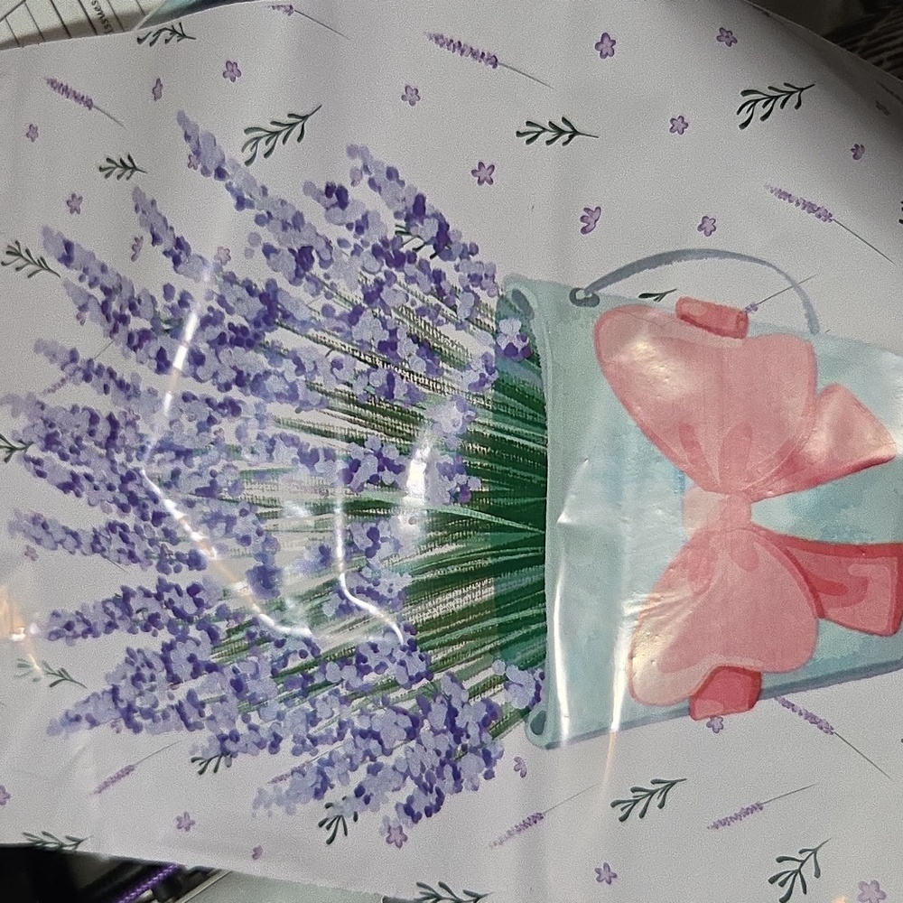 Set Of 30 Purple Lavender Thank You Poly Mailers - Picture 2 of 2